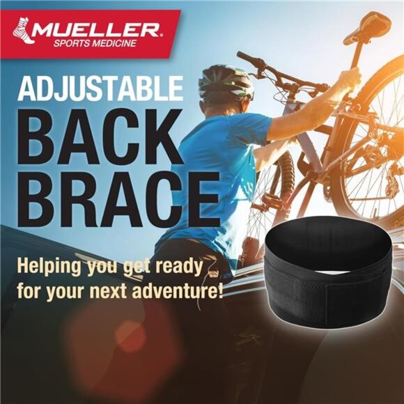 MUELLER Sports Medicine Adjustable Back Brace, Back Pain Relief Support for Men - Picture 6 of 7